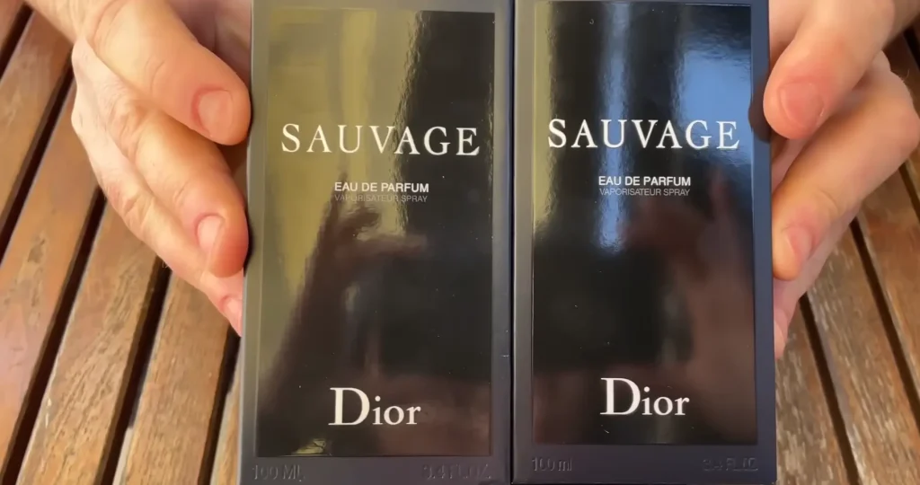 gefälschtes Parfüm mit echtem Parfüm